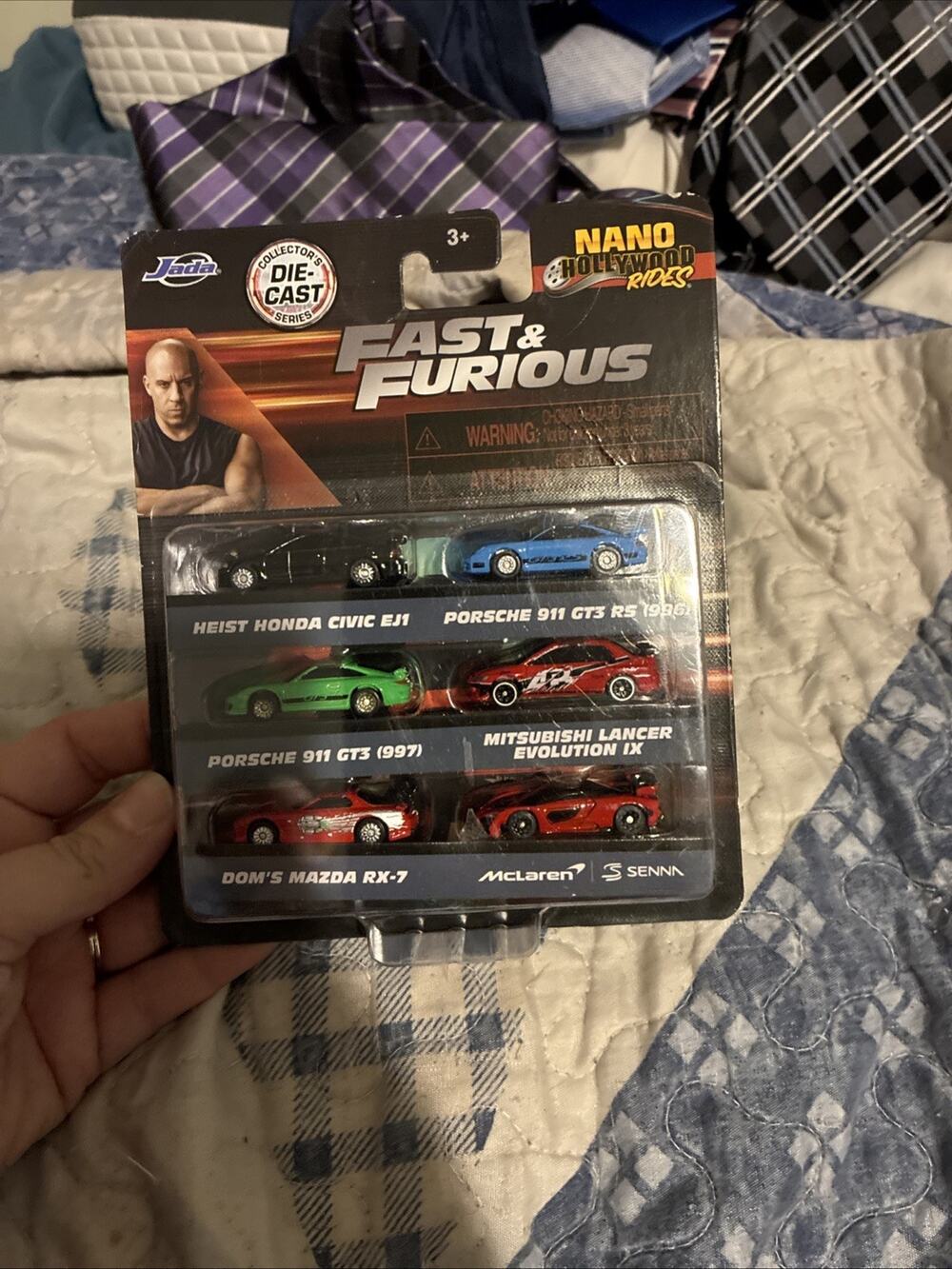 Nano Hollywood Rides 6pc Fast & Furious 1.65" Collector's Die-Cast Series #85235